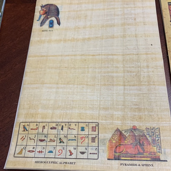 2 Spiral Papyrus Writing Notepads ~ Art ~ Stationary - Picture 4 of 7